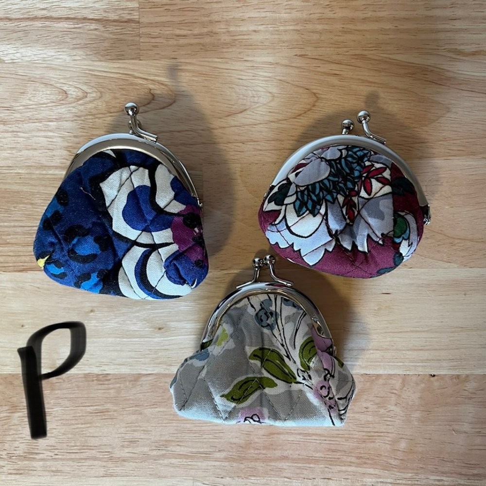 Vera Bradley Mini Kisslock Coin Purses